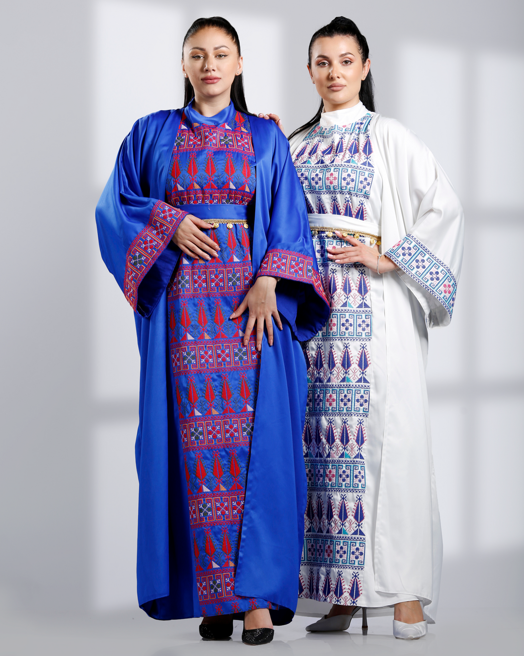 Two-piece peasant embroidery set طقم تطريز فلاحي قطعتين