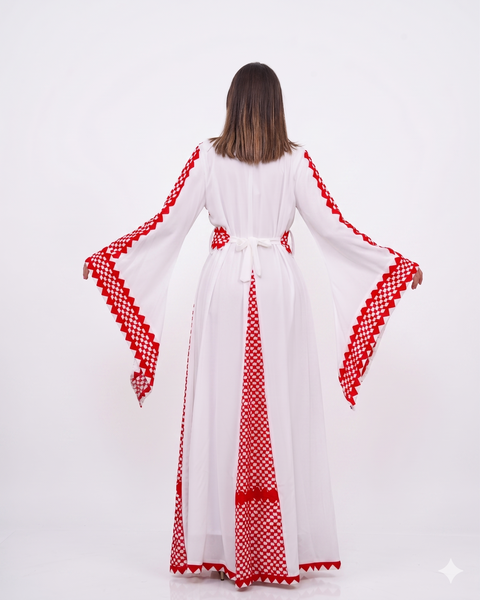 keffiyeh dress red Desert Threads- The Keffiyeh Dress KOURIS