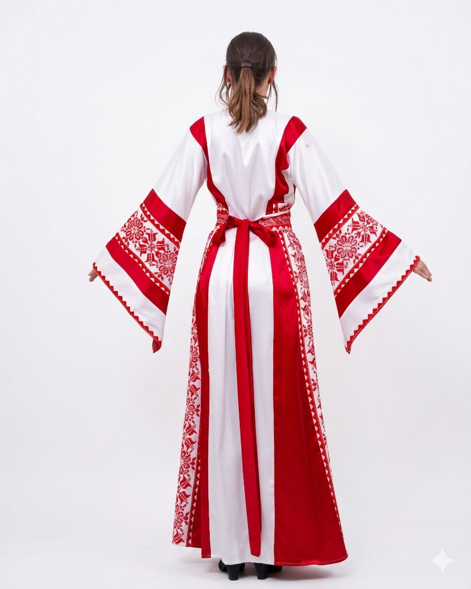 ثوب التراث القرمزي