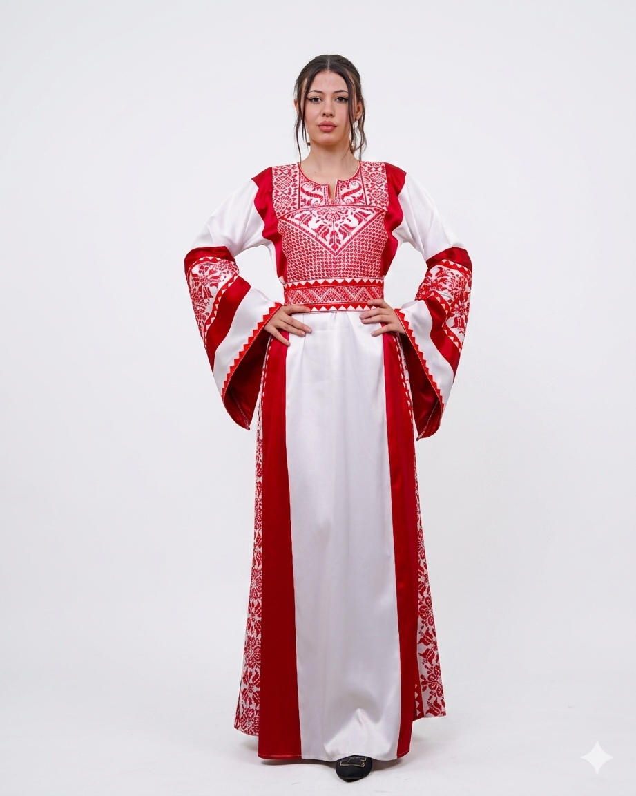 ثوب التراث القرمزي