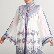 Embroidery High Neck Thoub ثوب تطريز قبة عالية