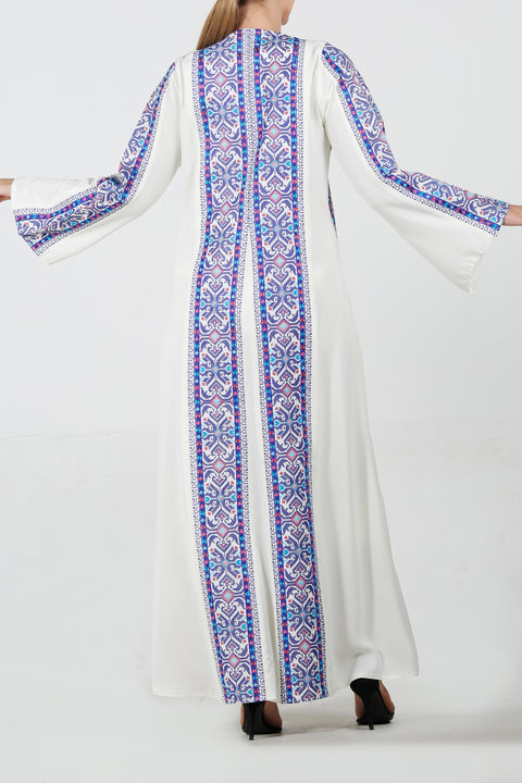 Wide Neck Embroidery Thoub ثوب تطريز قبة واسعة