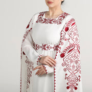 Long Sleeve Embroidery Dress فستان تطريز كم طويل