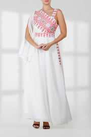 ONE Shoulder Dress فستان تطريز ون شولدر