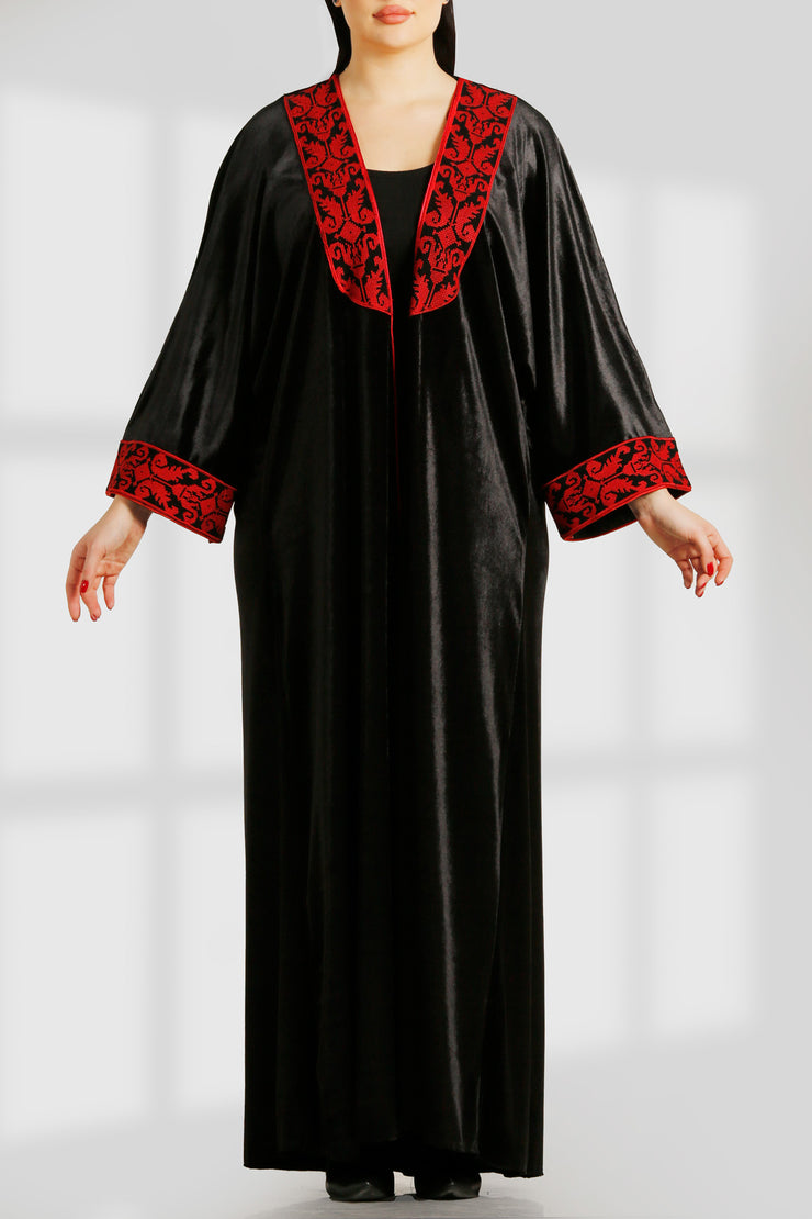 OPEN EMBROIDERY BISHT بيشت تطريز مفتوح