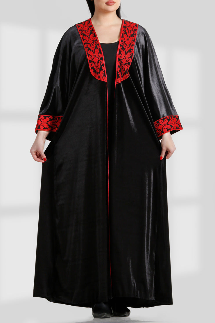 OPEN EMBROIDERY BISHT بيشت تطريز مفتوح