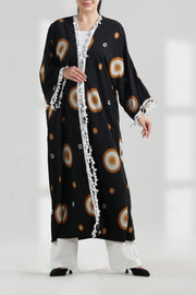 Patterned Open Bisht بيشت مفتوح مرسم