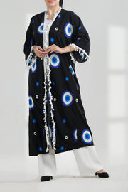Patterned Open Bisht بيشت مفتوح مرسم