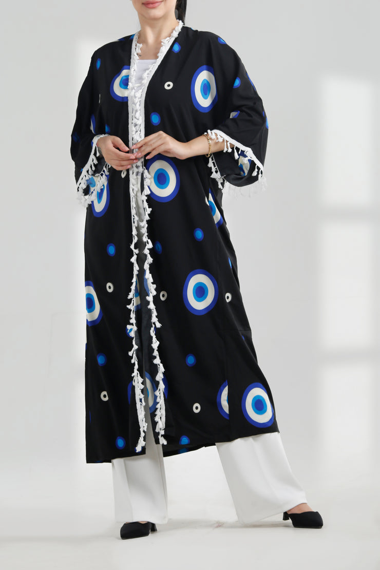 Patterned Open Bisht بيشت مفتوح مرسم