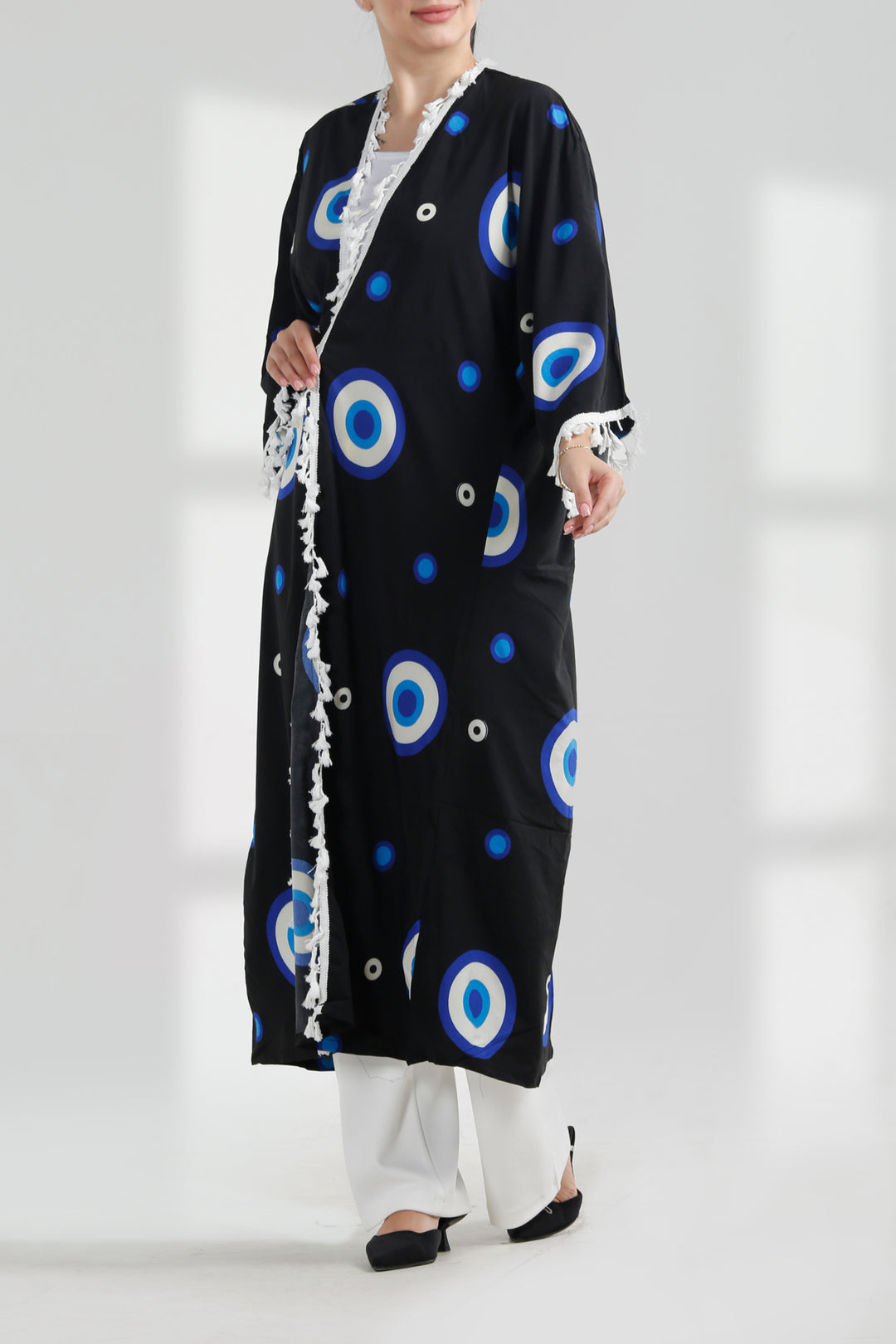 Patterned Open Bisht بيشت مفتوح مرسم