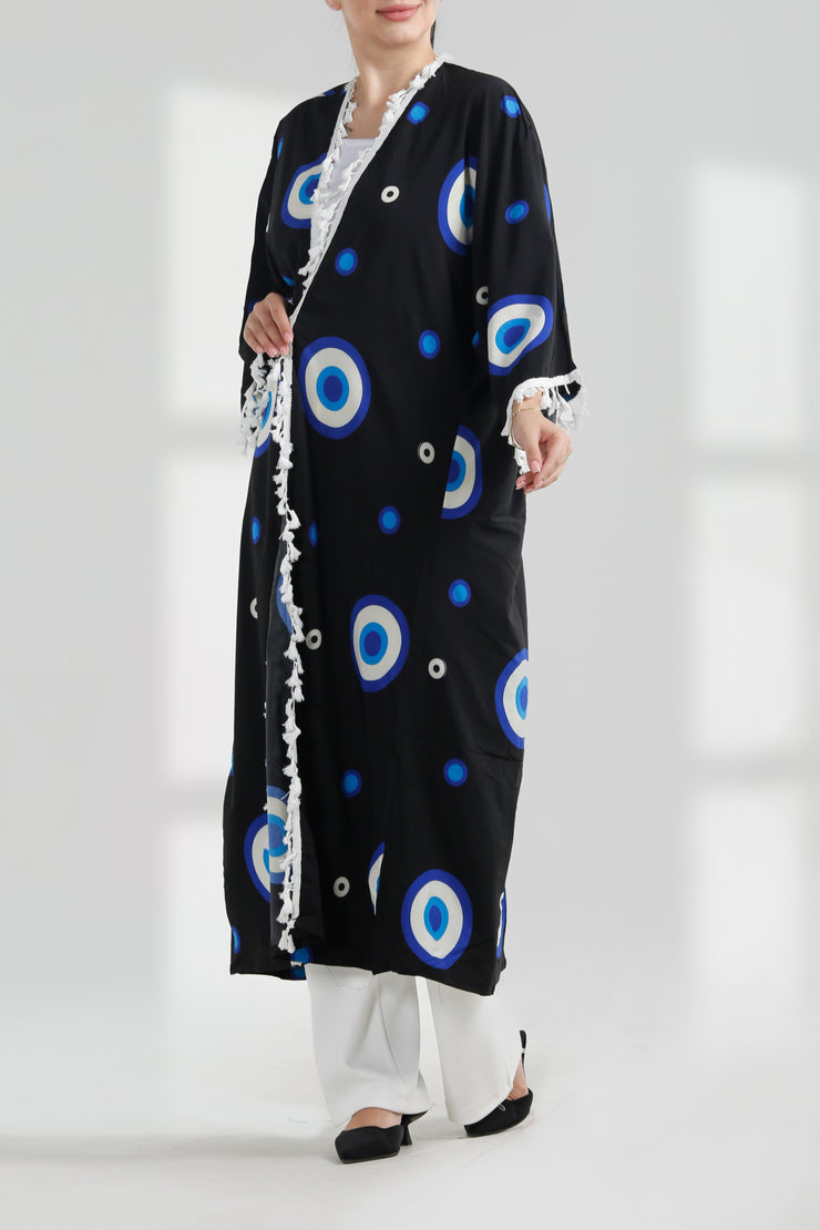 Patterned Open Bisht بيشت مفتوح مرسم
