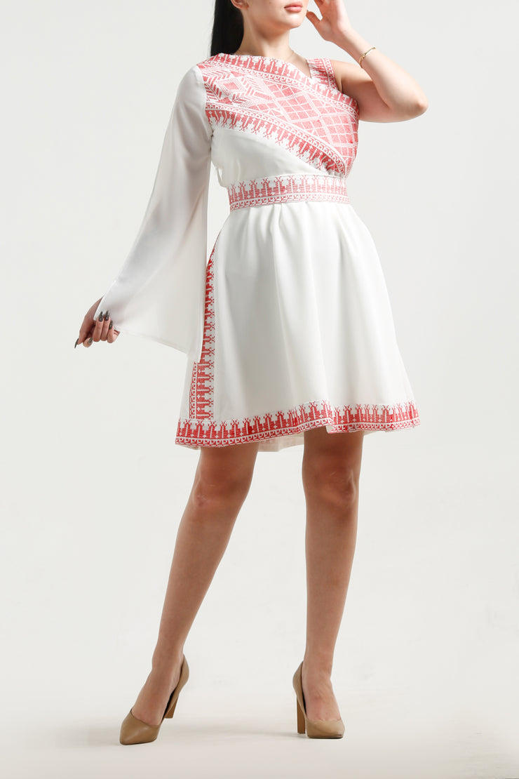 Short Embroidery Dress فستان تطريز قصير