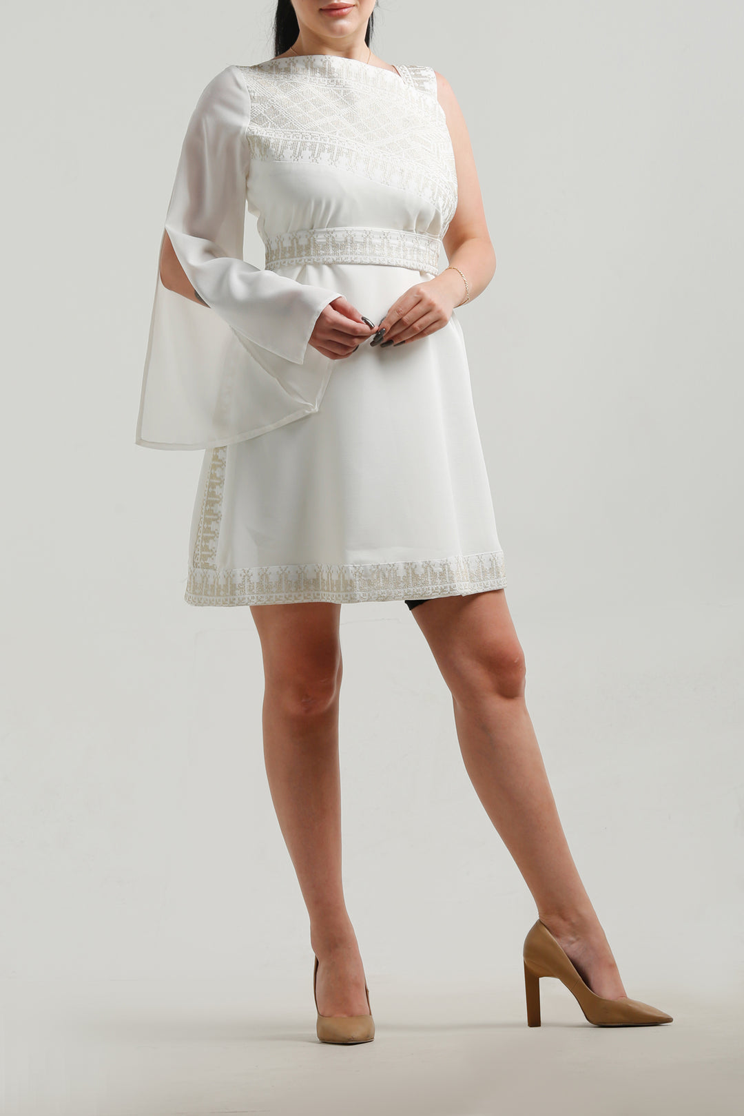 Short Embroidery Dress فستان تطريز قصير