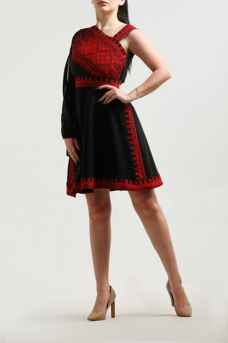 Short Embroidery Dress فستان تطريز قصير