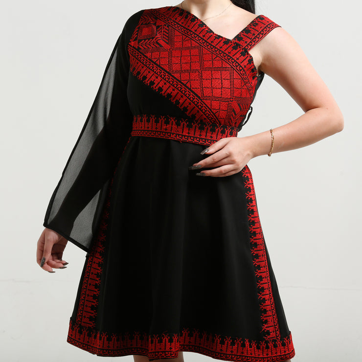 Short Embroidery Dress فستان تطريز قصير