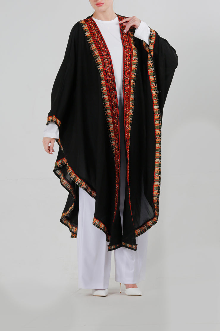 Black And Red Bisht بيشت اسود واحمر