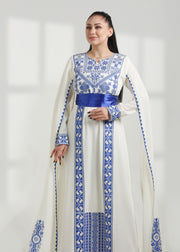 LONG SLEEVE EMBROIDERY DRESS فستان تطريز كم طويل