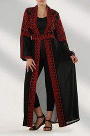 Red & Black Bisht بيشت موديل اسود واحمر