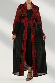Red & Black Bisht بيشت موديل اسود واحمر