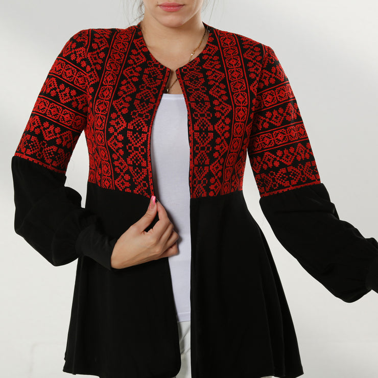 Half Red Embroidery Cap كاب تطريز نصف احمر