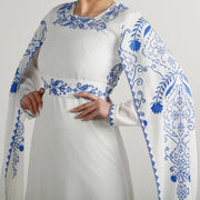 Long Sleeve Embroidery Dress فستان تطريز كم طويل