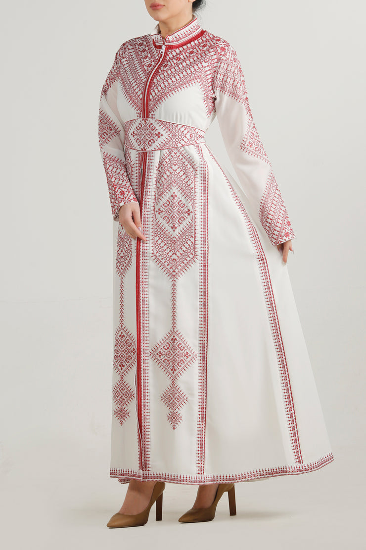 Red Line Style Thoub ثوب موديل لاين الاحمر