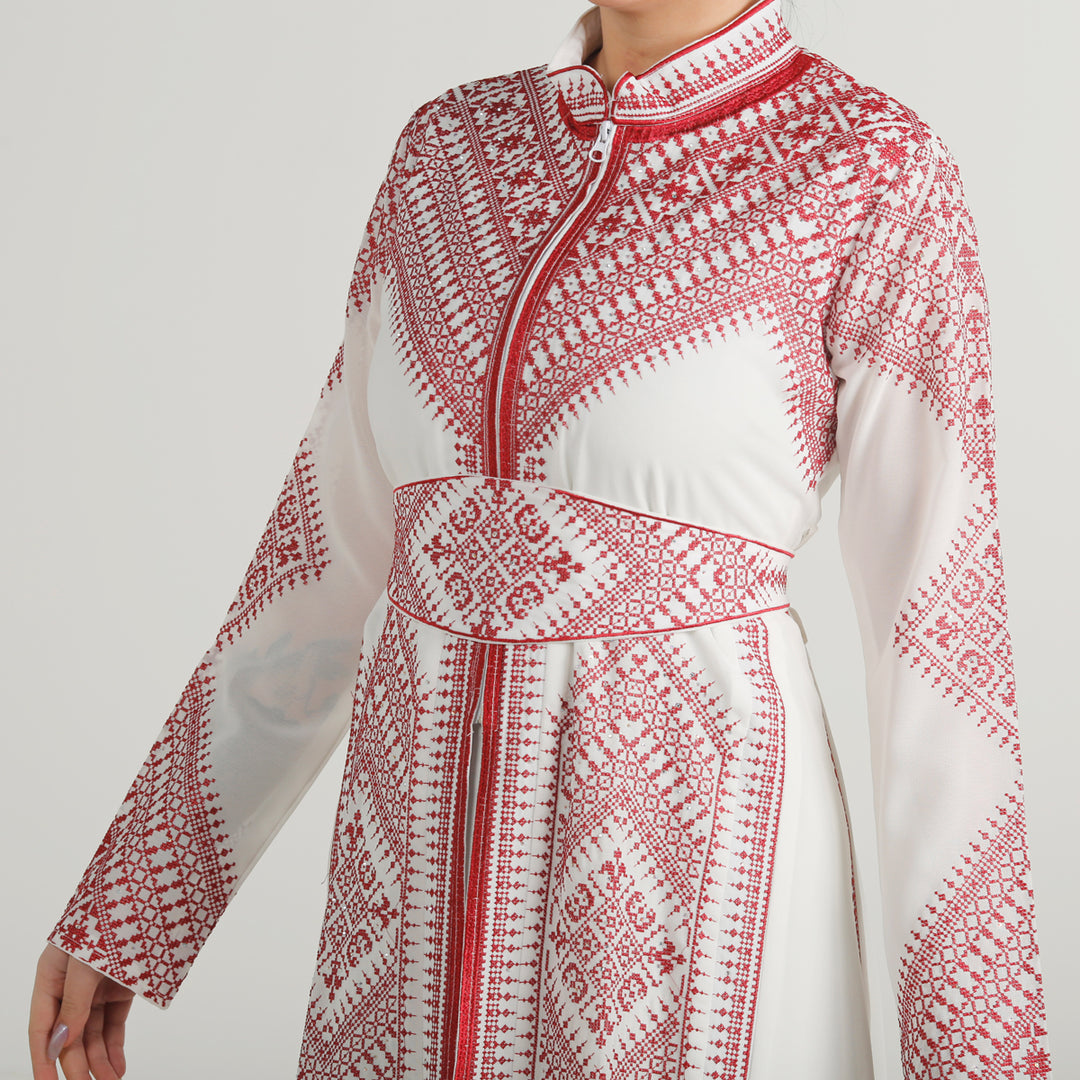 Red Line Style Thoub ثوب موديل لاين الاحمر